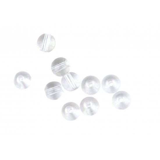 Spro Round Smooth Glass Beads Clear Diamond 4mm
