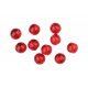 Spro Round Smooth Glass Beads Red Ruby 6mm