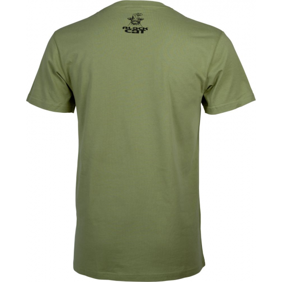 Black Cat Military Shirt Groen