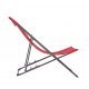 Bo-Camp Beach Chair Plat 3 Standen Rood