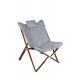 Bo-Camp Urban Outdoor collection Relaxstoel Bloomsbury L Oxford polyester Grijs