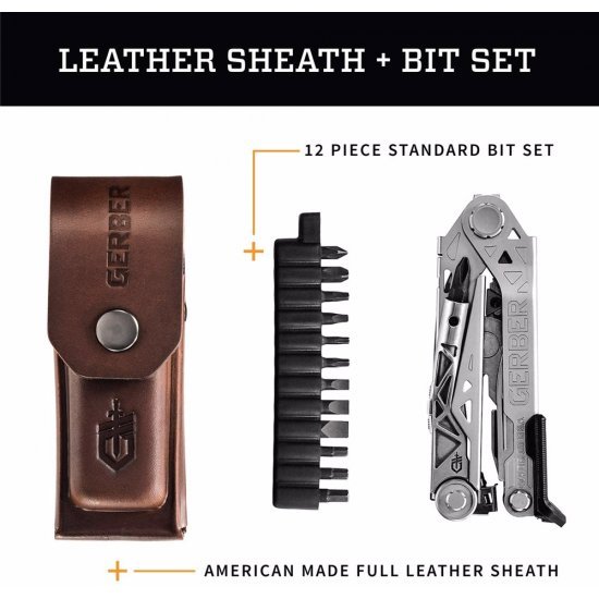 Gerber Center Drive Plus Leather Sheath- Box