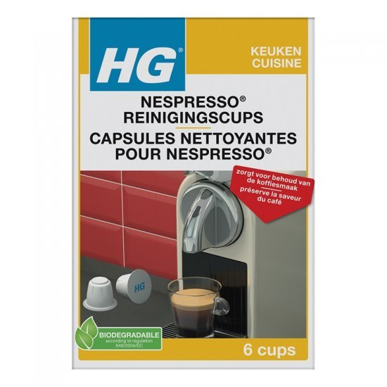 HG Nespresso Reinigingscups 1 Stuk