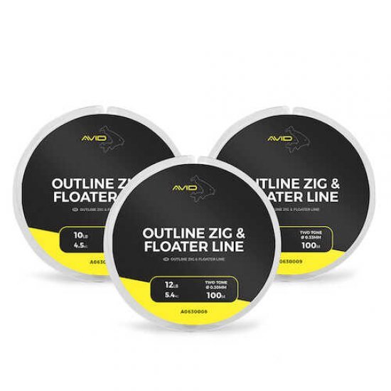 Avid Carp Outline Zig & Floater Line 10lb