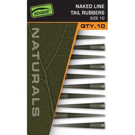 Fox Edges Naturals Size 10 Naked Line Tail Rubbers