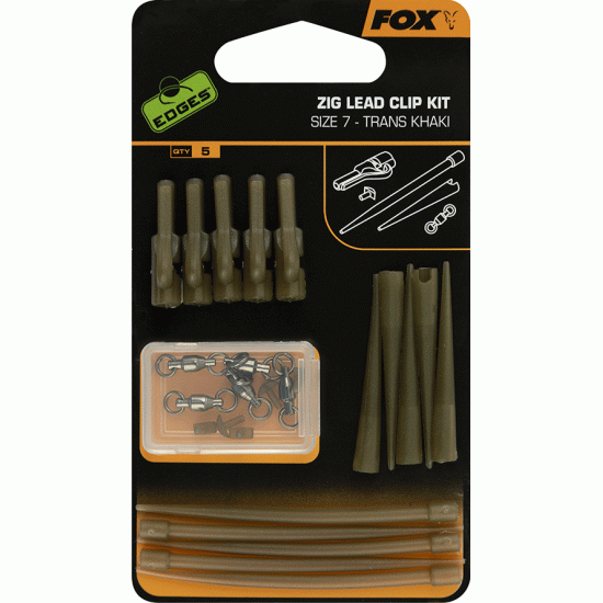 Fox Edges Zig Lead Clip Kit Size 7