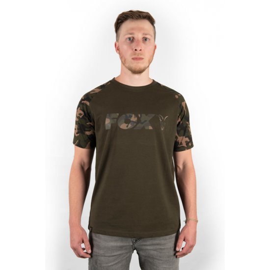 Fox T-Shirt Raglan Khaki Camo