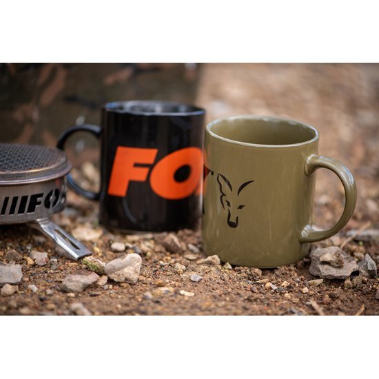 Fox Collection Black and Orange Mug