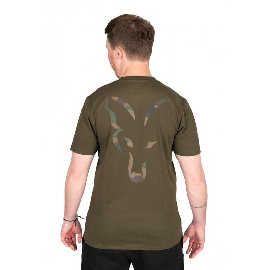 Fox Khaki Large Print T-Shirt