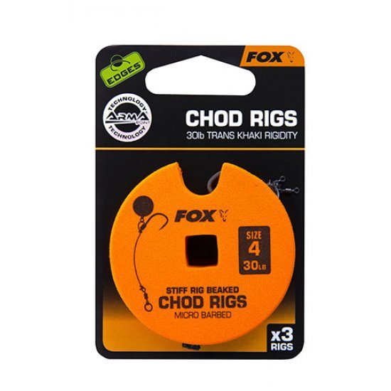 Fox Edges Chod Rigs Standard 25lb Size 7