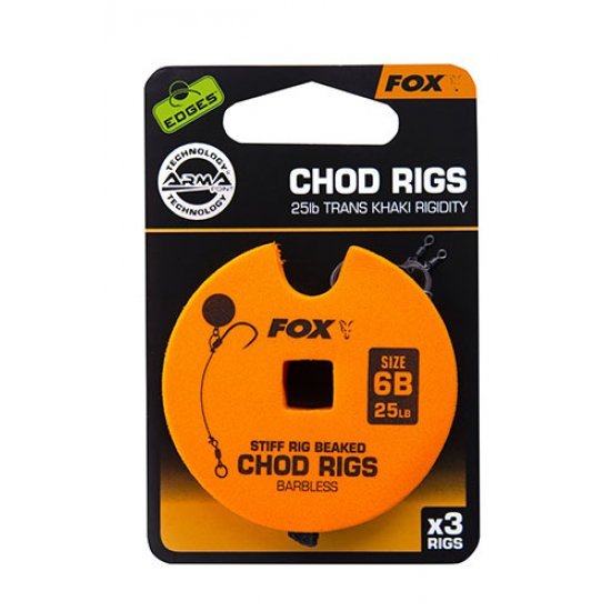 Fox Edges Chod Rigs Standard 30lb Size 5