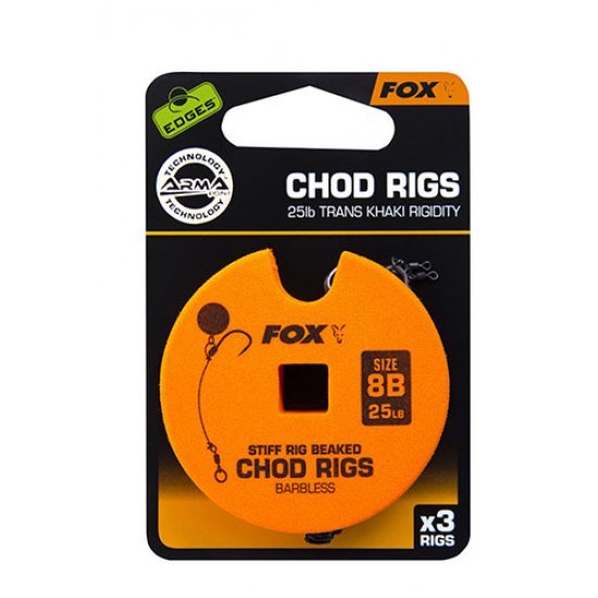 Fox Edges Chod Rigs Standard 25lb Size 7