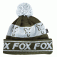 Fox Green and Silver Lined Bobble Hat