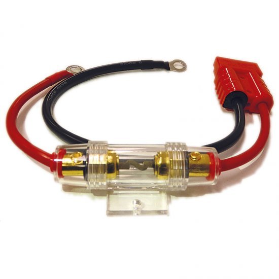 Jarocells Anderson SB50 red (36V) to 8mm ring terminal with 60A fuse 10AWG (0,3m)