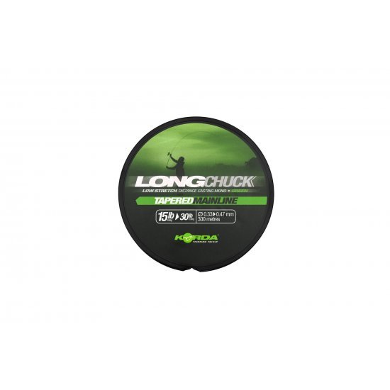 Korda LongChuck Tapered Mainline Green 15-30lb 0.33-0.47mm