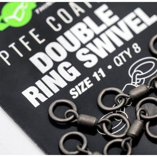 Korda PTFE Double Ring Swivel Size 11 (8 stuks)