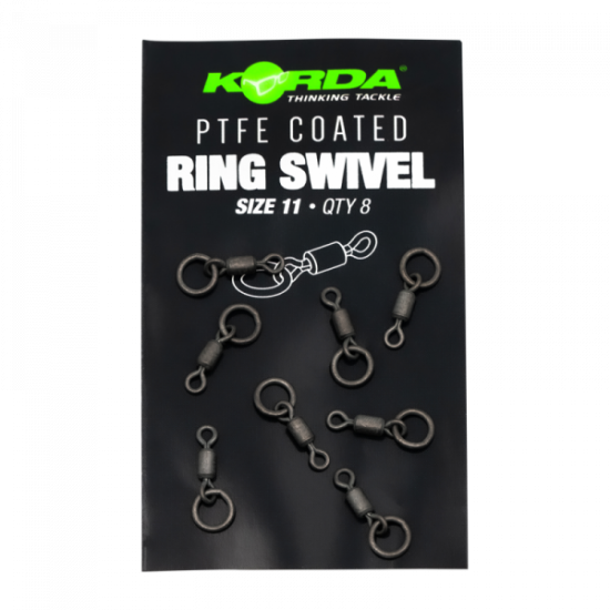 Korda PTFE Ring Swivel Size 11 (8 stuks)