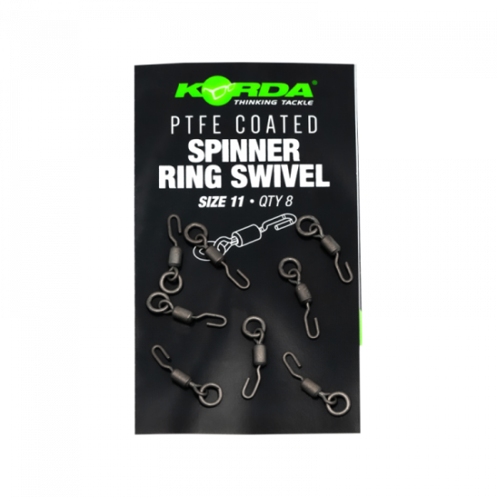 Korda PTFE Spinner Ring Swivels Size 11 (8 stuks)