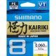 Shimano Kairiki 8 300m Steel Gray 0.190mm 12.0kg