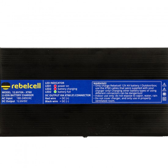 Rebelcell 12.6V10A XT60 Lithium Acculader Outdoorbox