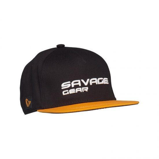 Savage Gear Flat Peak 3D Logo Cap Black