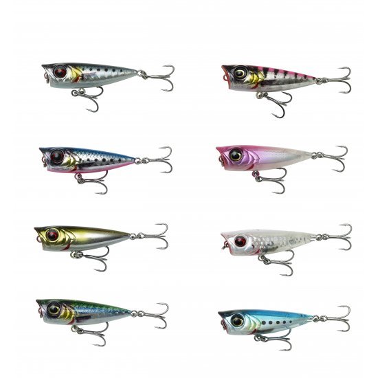 Savage Gear 3D Minnow Popper 4.3cm 4g Floating Crystal White