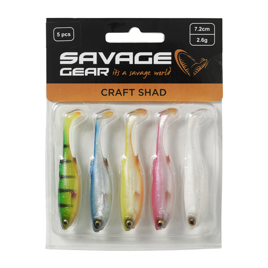 Savage Gear Craft Shad 10cm 6g Dark Water Mix 5 Stuks