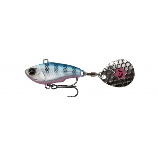 Savage Gear Fat Tail Spin 6.5cm 16g Sinking Blue Silver Pink