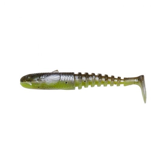 Savage Gear Gobster Shad Bulk 9cm 9g Green Pearl Yellow 45 Stuks