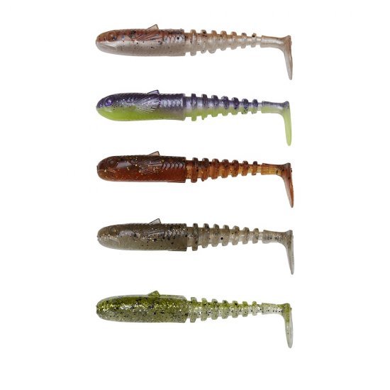 Savage Gear Gobster Shad 9cm 9g Clear Water Mix 5 Stuks