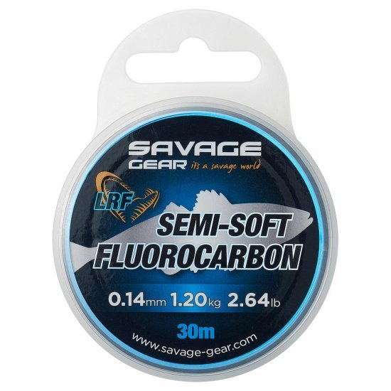 Savage Gear Semi-Soft Fluorocarbon LRF 30m 0.14mm Clear