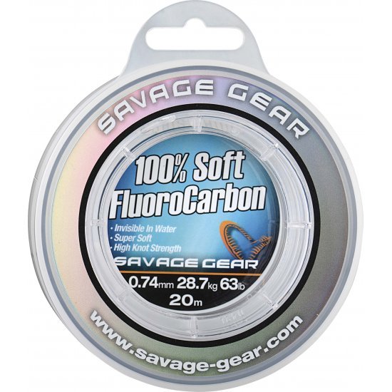 Savage Gear Soft Fluorocarbon 20m 0.74mm Clear