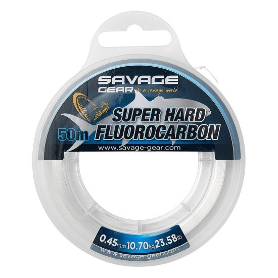 Savage Gear Super Hard Fluorocarbon 50m 0.55mm Clear