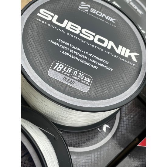 Sonik Subsonik Monofilament Clear 0.35mm 1200m