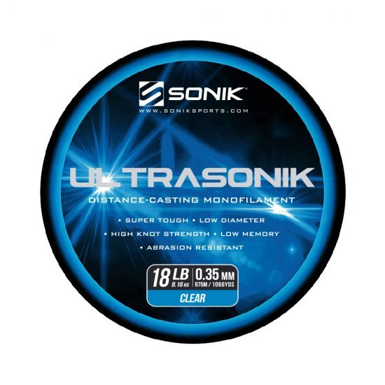 Sonik Ultrasonik Monofilament Clear 0.35mm 975m