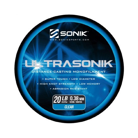 Sonik Ultrasonik Monofilament Clear 0.38mm 820m