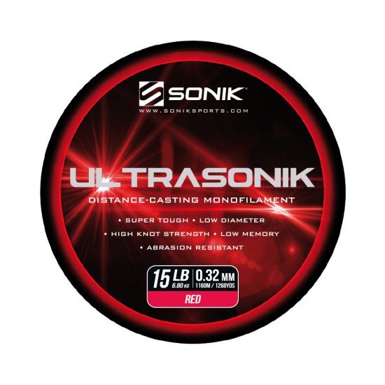 Sonik Ultrasonik Monofilament Red 0.32mm 1160m