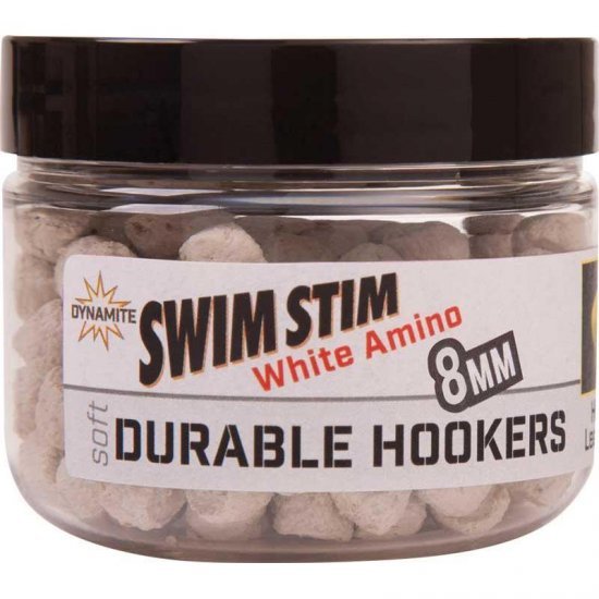Dynamite White Amino Swim Stim Durable Hook Pellet 8mm