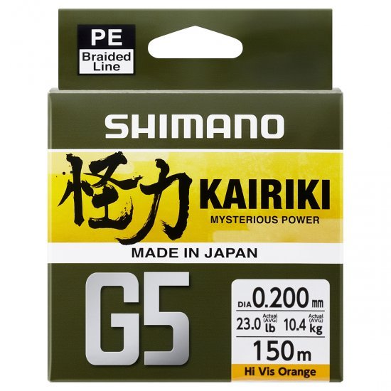 Shimano Kairiki G5 100m 0.18mm 8.0kg Orange