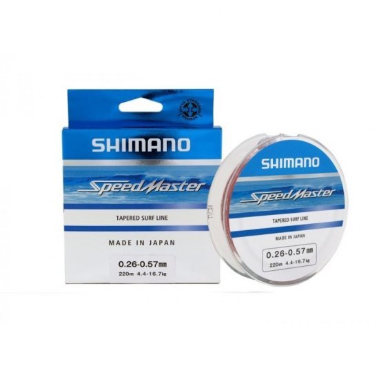 Shimano Line Speedmaster Surf Taper ld 10x15m 0.23-0.57mm Clear