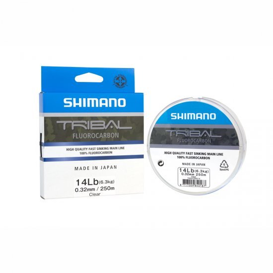 Shimano Tribal Carp Fluorocarbon 250m Clear 0.32mm