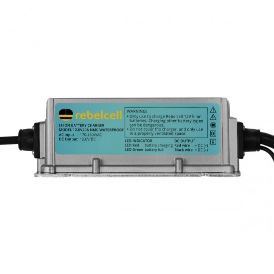 Rebelcell Acculader 12.6V20A Li-ion Waterproof