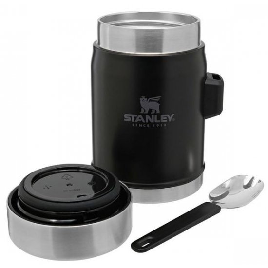 Stanley The Legendary Food Jar and Spork 0.4L Matte Black