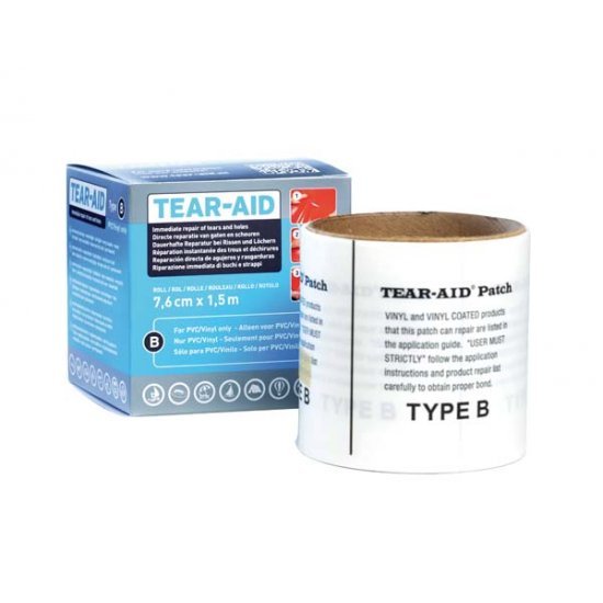 TearAid Reparatiemiddel Type B Transparant Rol 1,5 Meter