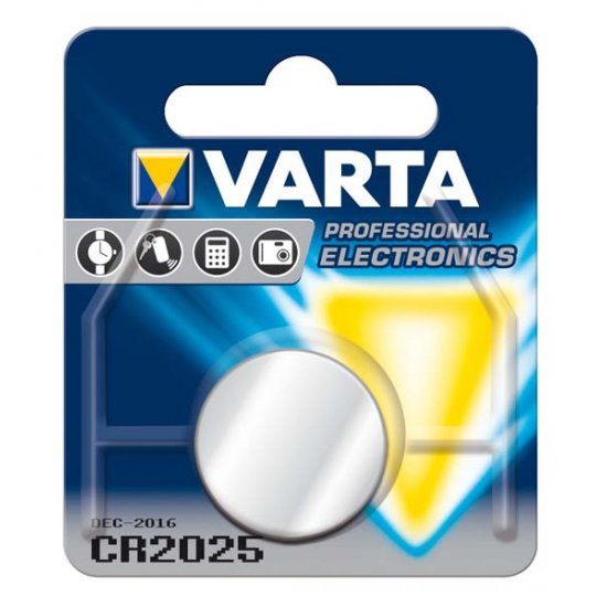 Varta Knoopcel batterij CR 2025 Lithium professioneel 3 Volt