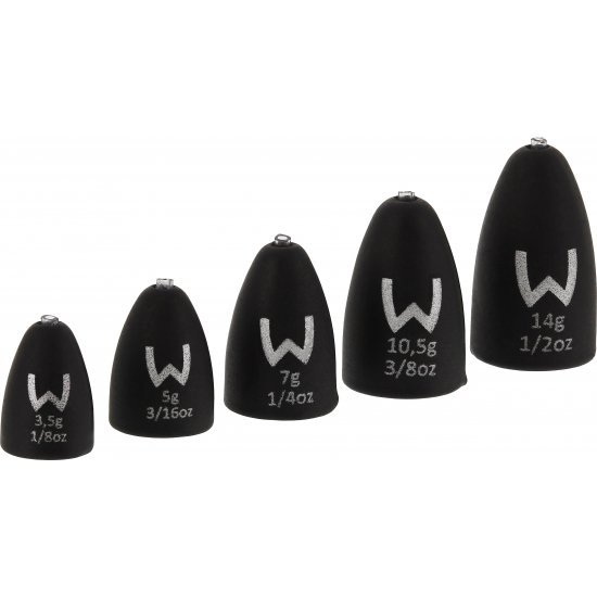 Westin Add-It Tungsten Bullet Weights 5g Matte Black 4pcs