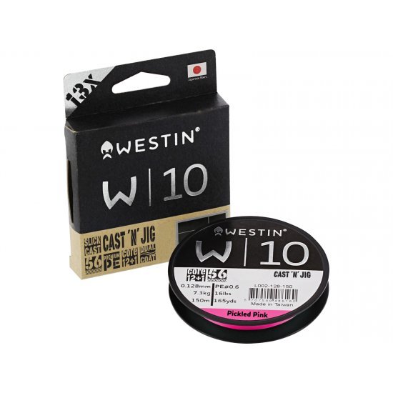 Westin W10 Cast N Jig 13 Braid Pickled Pink 0.10mm 110m 6.1Kg
