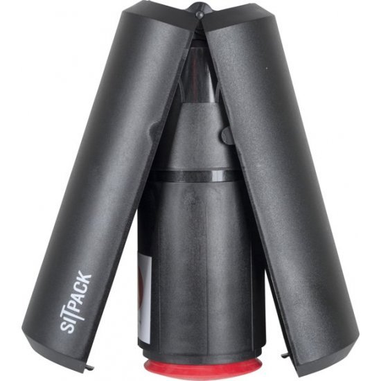 Sitpack Uitvouwbare Zitstok Compact Zwart