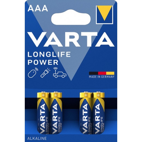 Varta 4903 AAA Longlife Power Alkaline blister 4 Stuks
