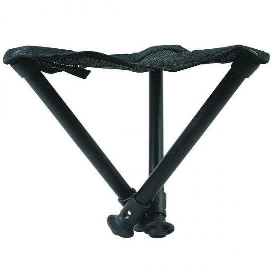 Walkstool 3 Poots krukje Comfort 55 cm Verstelbaar Zwart